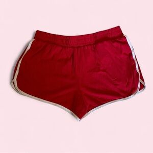 wonder nation Red Athletic Shorts with White Trim